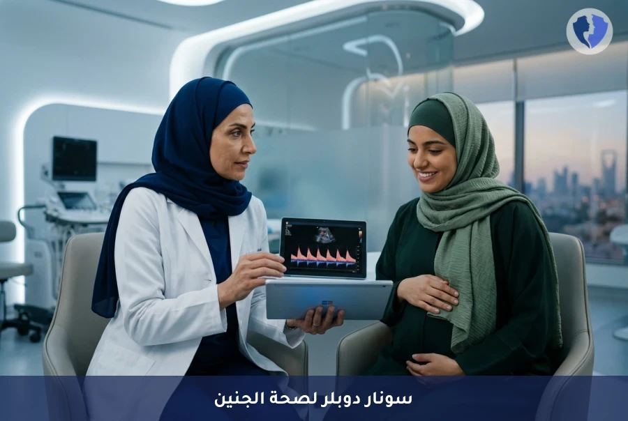 سونار دوبلر على الشريان السري للجنين (Umbilical Artery Doppler) - اطمئني على صحة جنينك مع فحص السونار الملون (