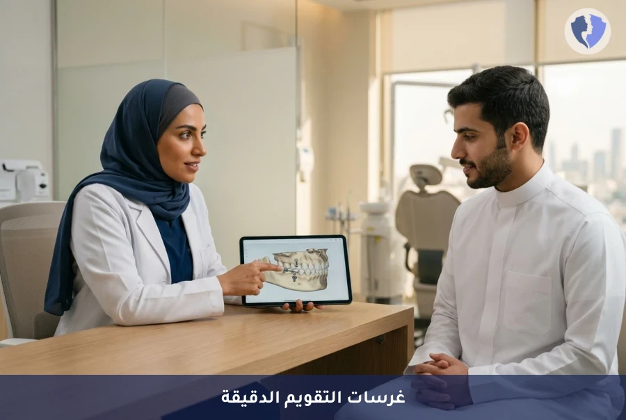 عملية تركيب غرسات التقويم المؤقتة (TADs) - ابتسامة مثالية مع غرسات التقويم