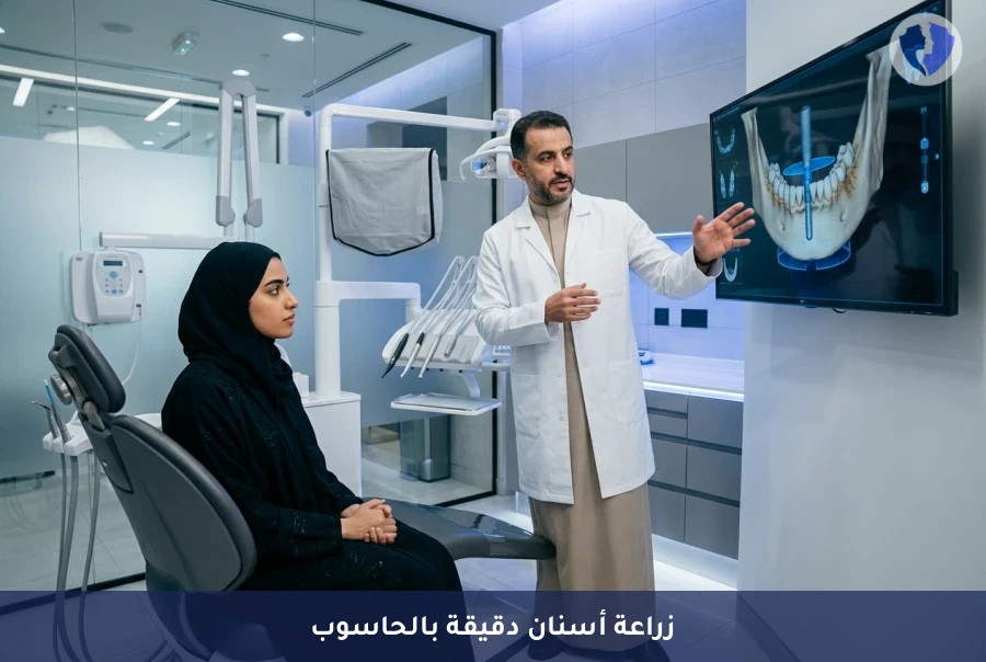 عملية زراعة الأسنان الموجهة بالحاسوب - زراعة أسنان رقمية بدقة متناهية