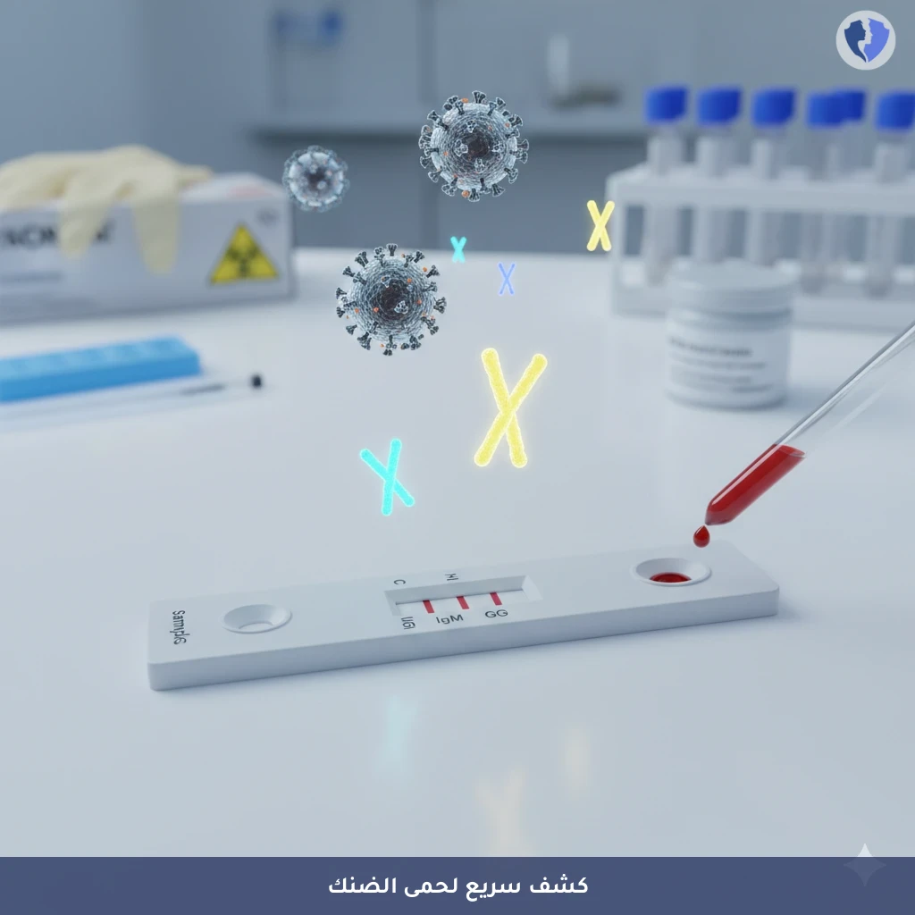 فحص الأجسام المضادة لفيروس حمى الضنك (Dengue Virus IgG/IgM) - فحص سريع لحمى الضنك
