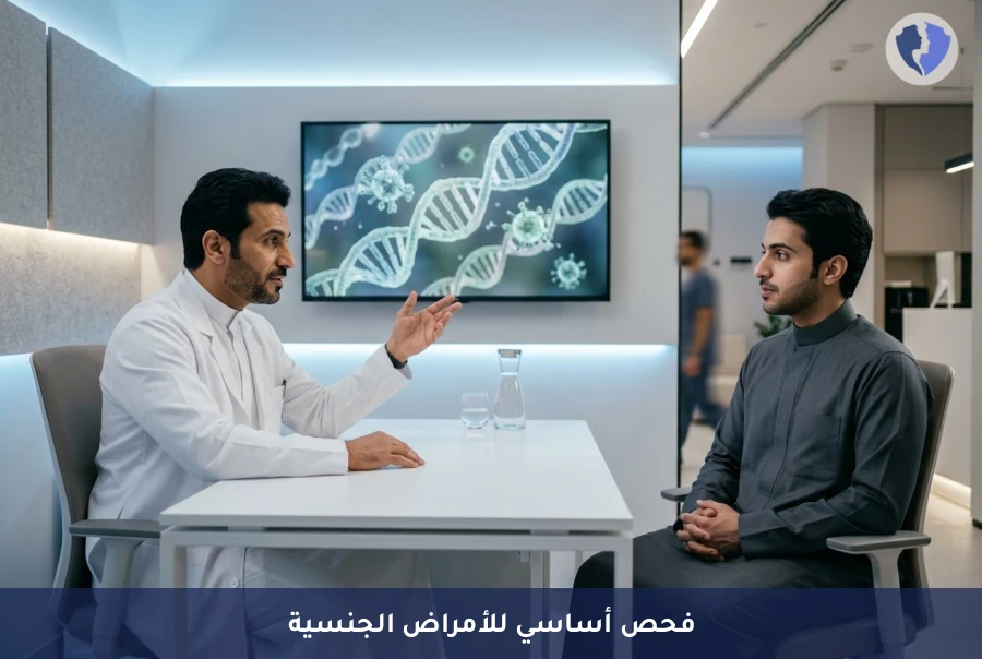 فحص الأمراض المنقولة جنسياً الأساسي (STD Panel - 7 Pathogens) بتقنية (PCR) - فحص الأمراض المنقولة جنسياً (7 مي