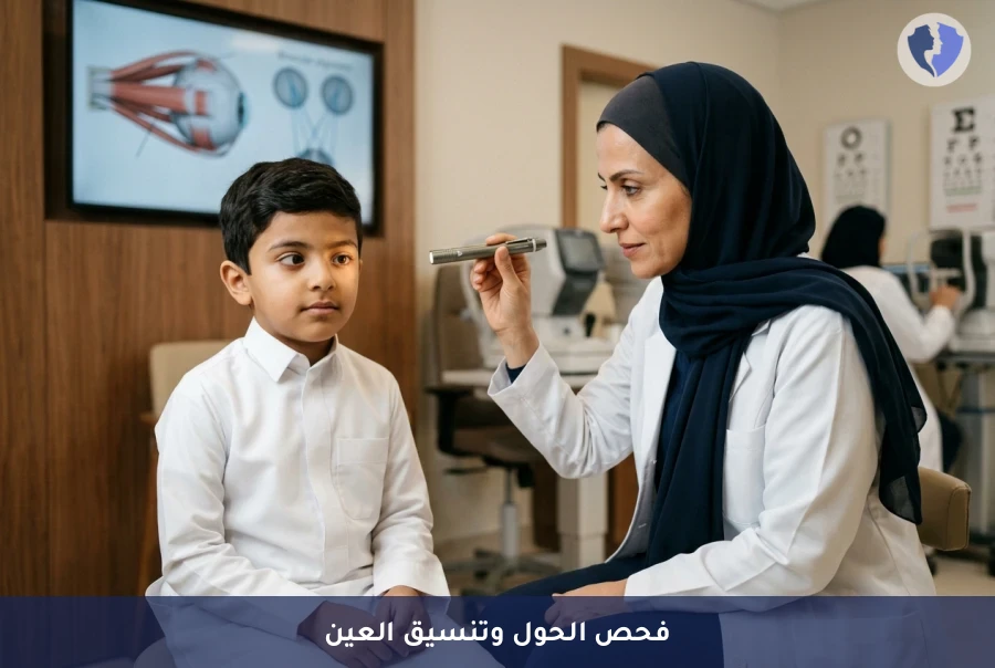 فحص الحول واضطرابات حركة العين (Strabismus Evaluation) - رؤية متوازنة وعينان سليمتان