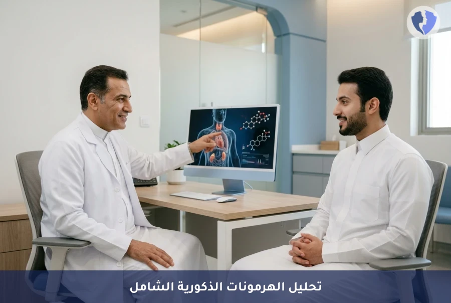 فحص الهرمونات الذكورية الشامل - استعد توازنك وحيويتك الذكورية