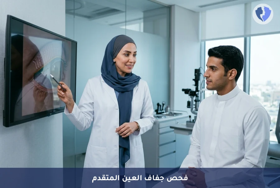 فحص تقييم متلازمة جفاف العين المتبخرة (MGD) - وداعاً لجفاف العيون المزعج