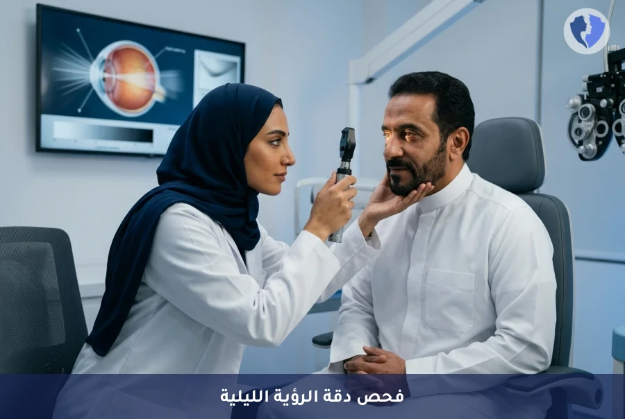 فحص حساسية التباين وجودة الرؤية الليلية (Contrast Sensitivity) - رؤية ليلية واضحة بلا وهج