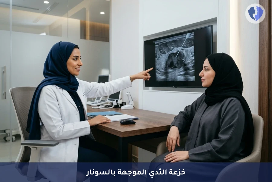 فحص خزعة الثدي بالإبرة الموجهة بالسونار - دقة فائقة لتشخيص كتل الثدي