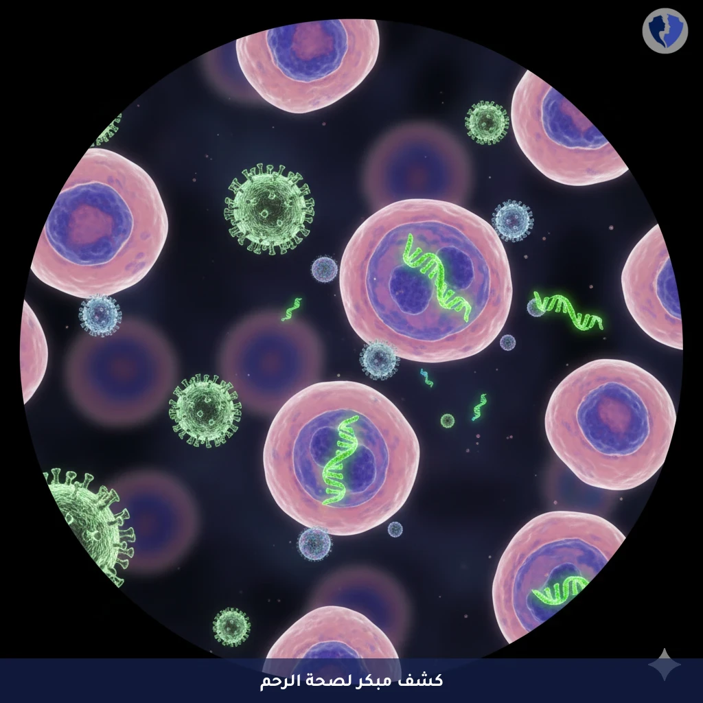 فحص مسحة عنق الرحم وفيروس الورم الحليمي (LBC + HPV PCR) - الفحص الذهبي لعنق الرحم