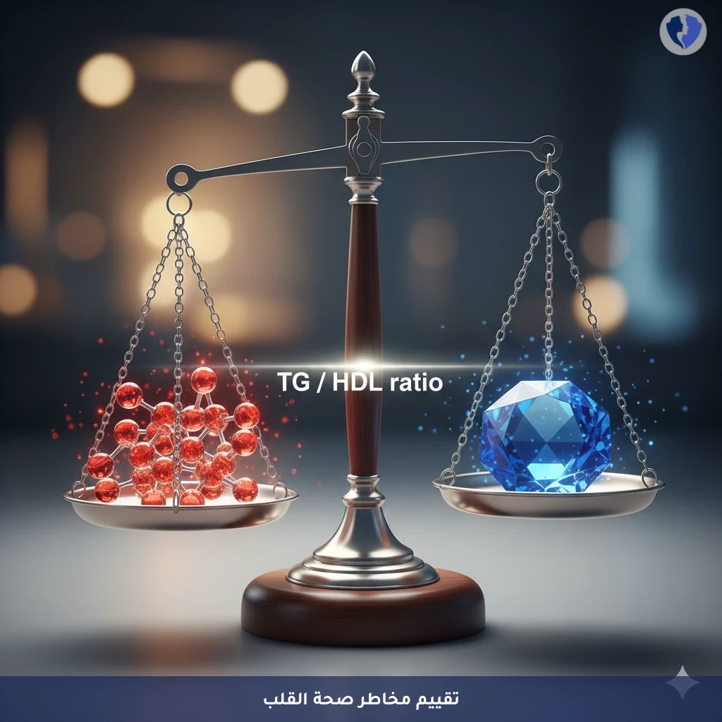 فحص نسبة الدهون الثلاثية إلى الكوليسترول النافع (TG/HDL Ratio) - مؤشر مخاطر صحة القلب