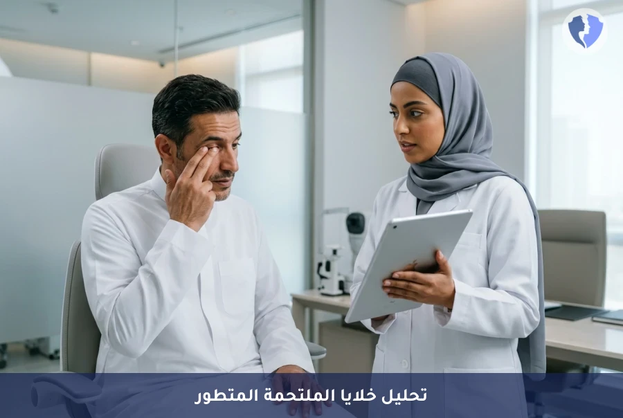 فحص نضح خلايا الملتحمة (Impression Cytology) - حل دقيق لجفاف العين المزمن