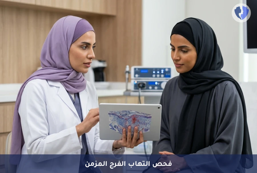 فحص وتشخيص التهاب الفرج المزمن - تخلصي من آلام التهاب الفرج