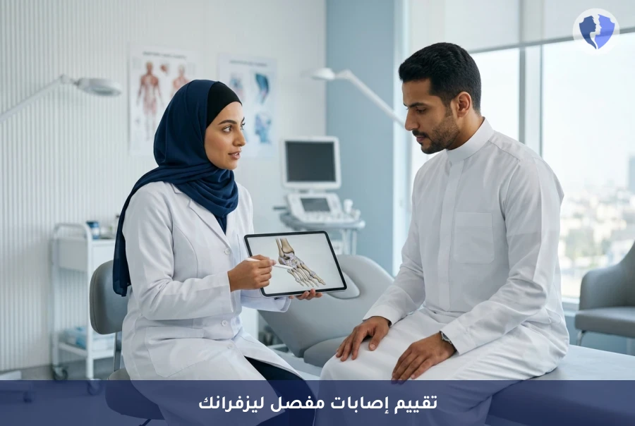 كشف سريري لإصابات مفصل ليزفرانك (Lisfranc) - تقييم إصابات منتصف القدم بدقة