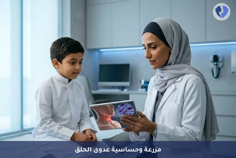 مسحة ومزرعة وحساسية الحلق - مزرعة مسحة حلق