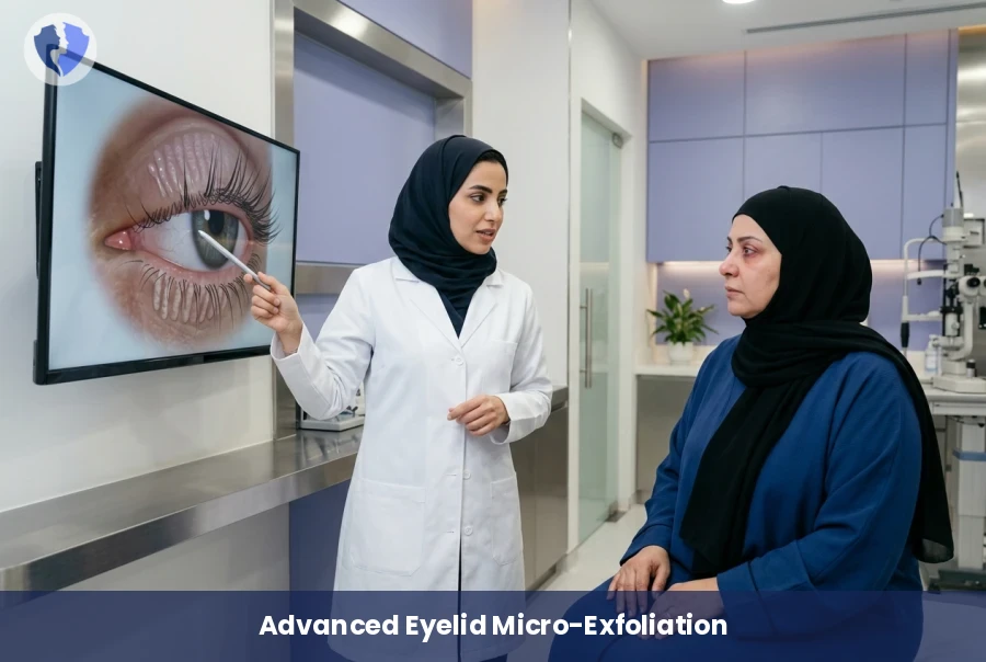 Deep Eyelid Cleaning with BlephEx - BlephEx Eyelid Microblepharoexfoliation