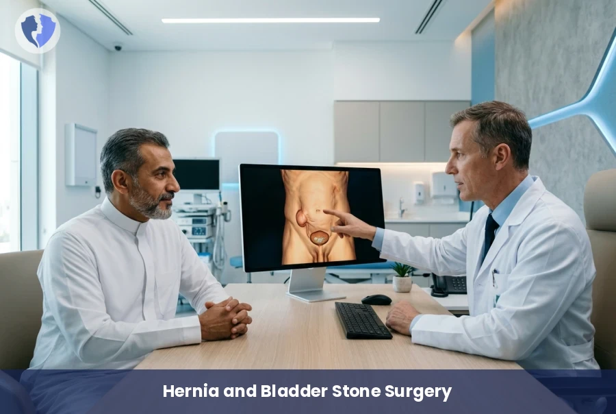 Combined Hernia and Stone Surgery - Combined Hernia Repair and Cystolithotomy