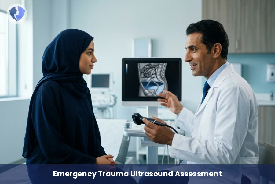 Rapid Emergency Trauma Assessment - Focused Assessment with Sonography for Trauma (FAST)