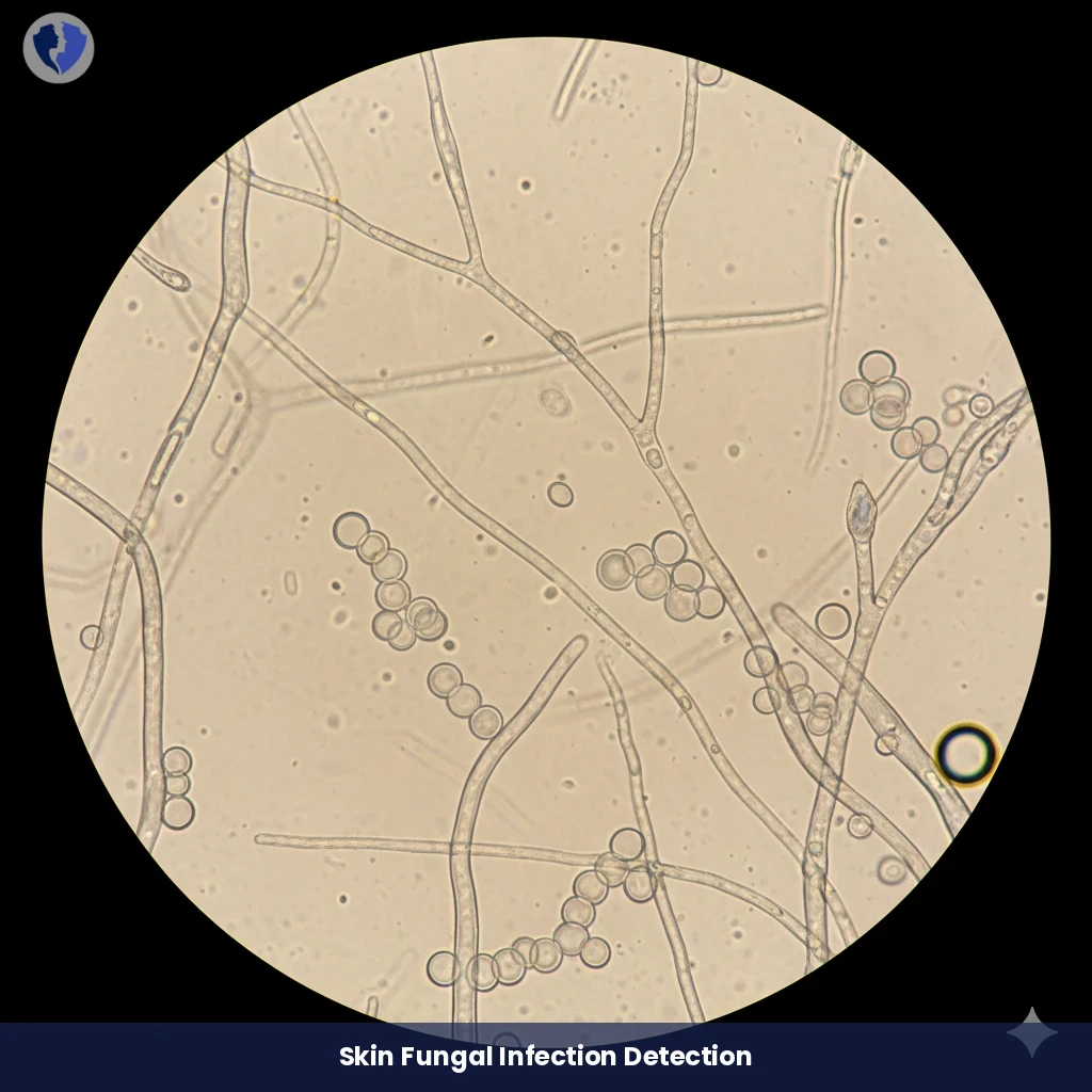 Rapid Skin Fungal Test - Fungal Detection by KOH Preparation (Skin Scrapings)
