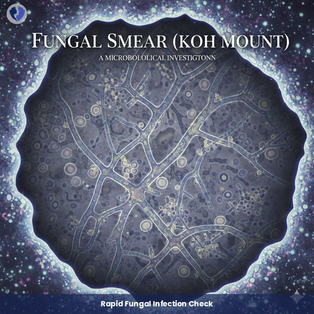 Rapid Fungal Infection Test - Fungal Smear (KOH Mount)