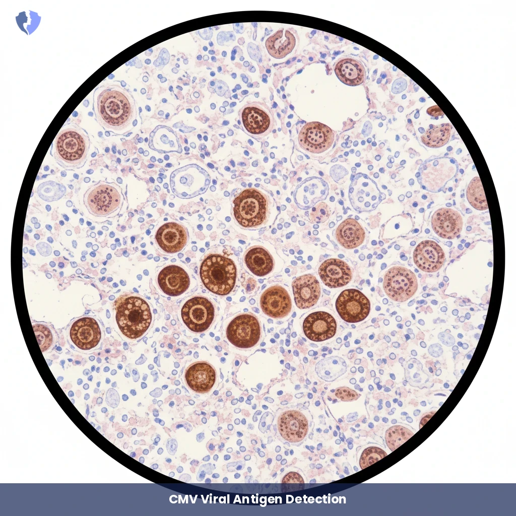 CMV Tissue Infection Test - Immunohistochemistry: Cytomegalovirus (CMV)