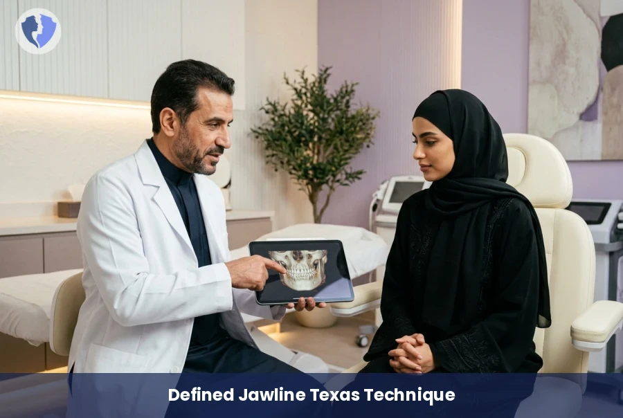 Defined Jawline for Perfect Profile - Jawline Contouring (Texas Technique)