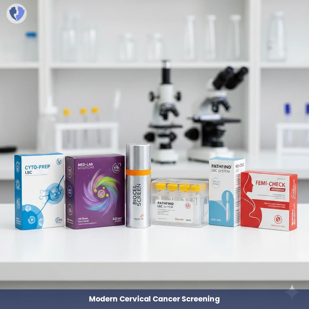 Smart Periodic Cervical Screening - Liquid-Based Cytology (LBC) Pap Smear - 5 Kits