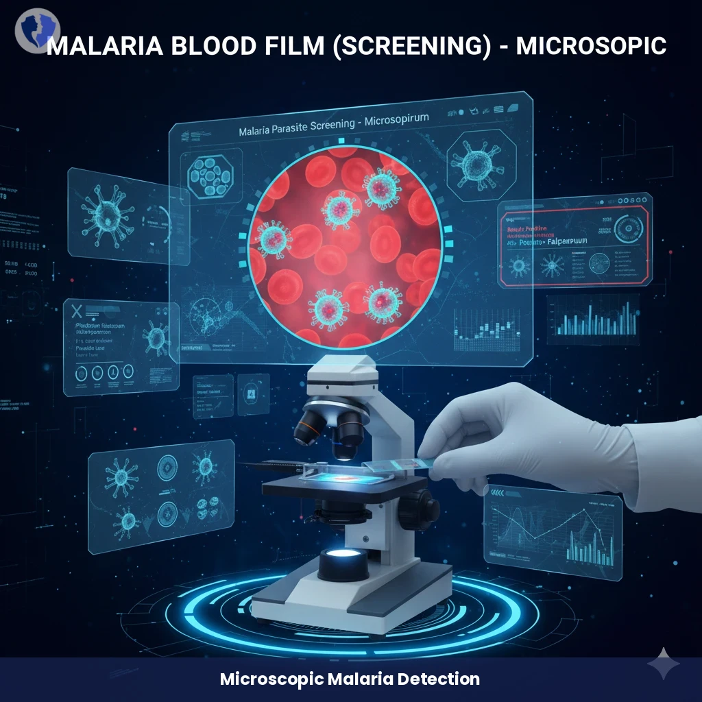 Microscopic Malaria Test - Microscopic Malaria Blood Film Examination