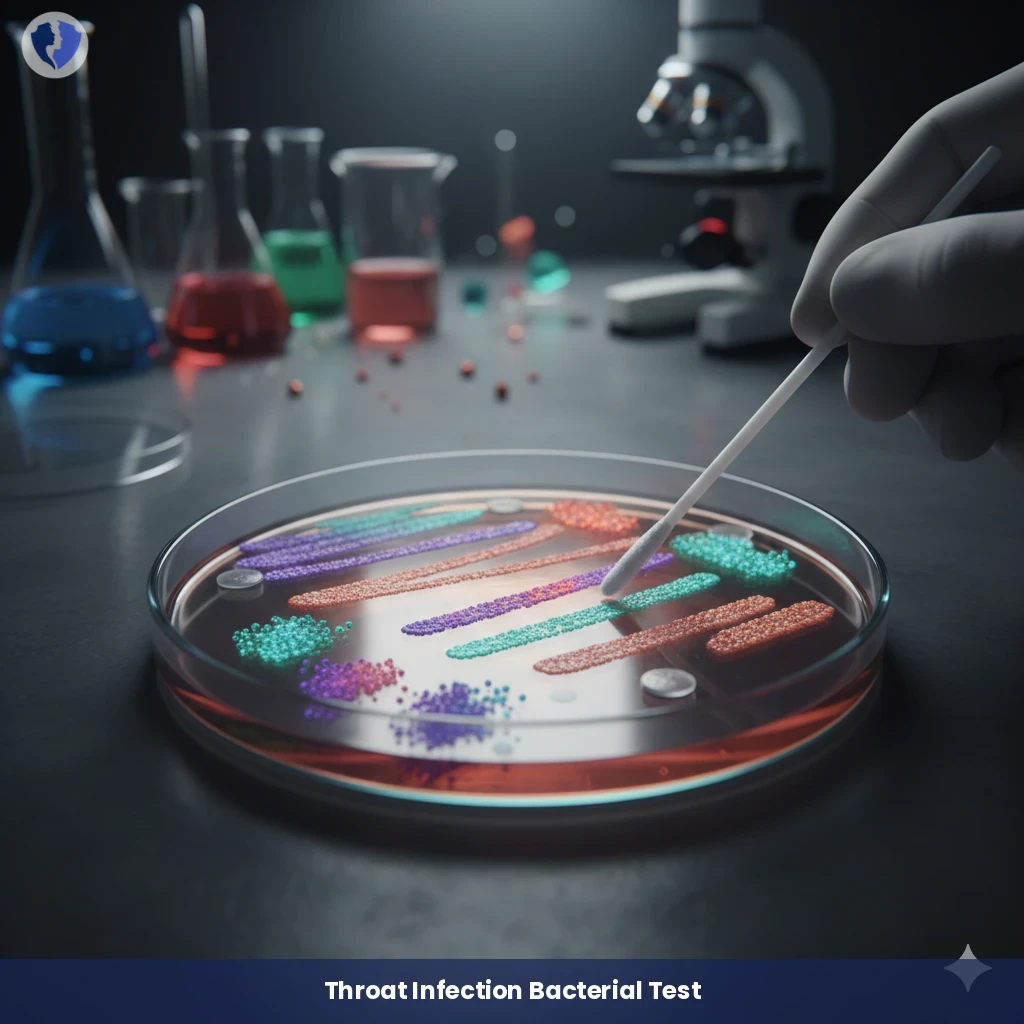 Throat Bacteria & Antibiotic Sensitivity - Throat Swab Culture and Sensitivity