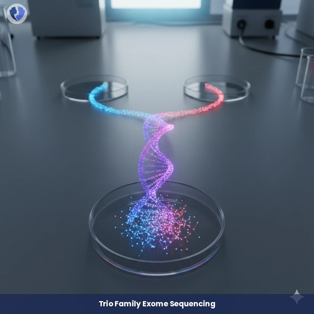 Comprehensive Family Genetic Diagnosis - Whole Exome Sequencing (WES), Trio