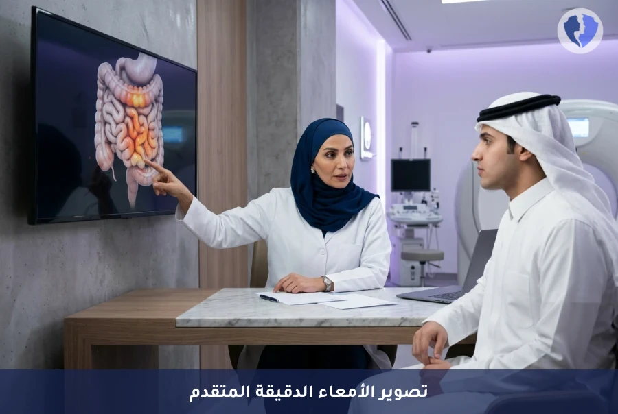 فحص الأمعاء الدقيقة بالرنين المغناطيسي - أشعة الرنين المغناطيسي للأمعاء الدقيقة (MRE)