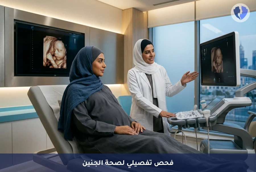 اطمئني على صحة جنينك بأدق التفاصيل - أشعة السونار التفصيلية لتشوهات الجنين (Level II Ultrasound)