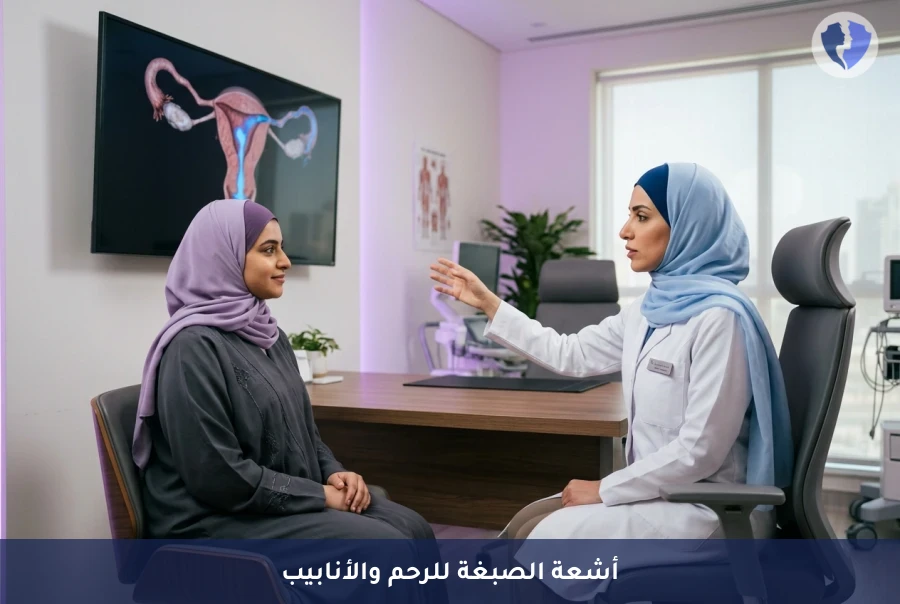 فحص أشعة الصبغة (HSG) لتقييم الخصوبة وفتح الأنابيب - أشعة الصبغة للرحم والأنابيب (HSG)