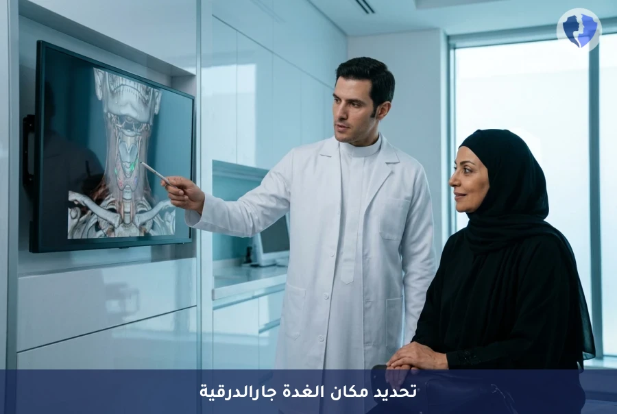 تحديد دقيق لمكان الغدة الدرقية - أشعة مقطعية رباعية الأبعاد (4D CT) للغدة جار الدرقية