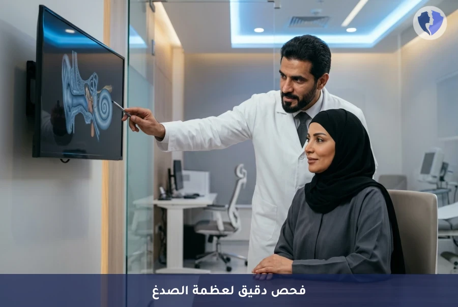 دقة فائقة لتشخيص مشاكل الأذن - أشعة مقطعية عالية الدقة لعظمة الصدغ (HRCT)