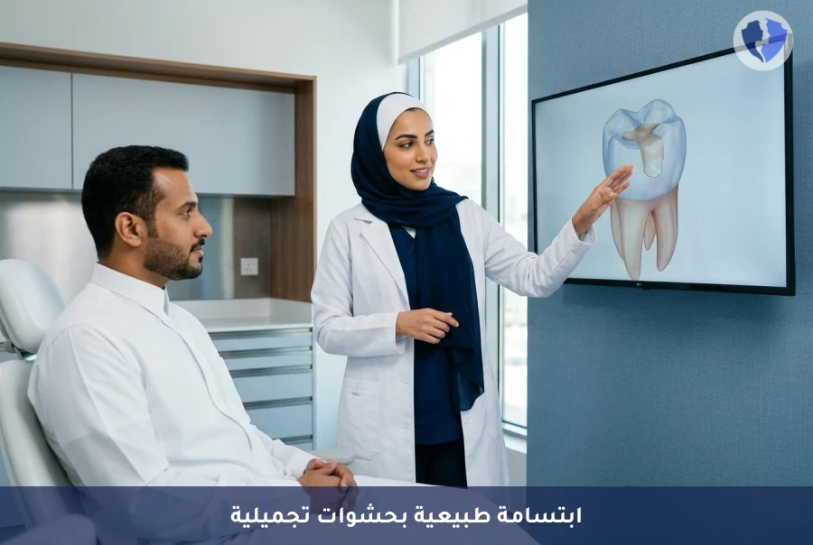 ابتسامة مثالية بالحشوات التجميلية - إجراء الحشوات التجميلية (الكومبوزيت)