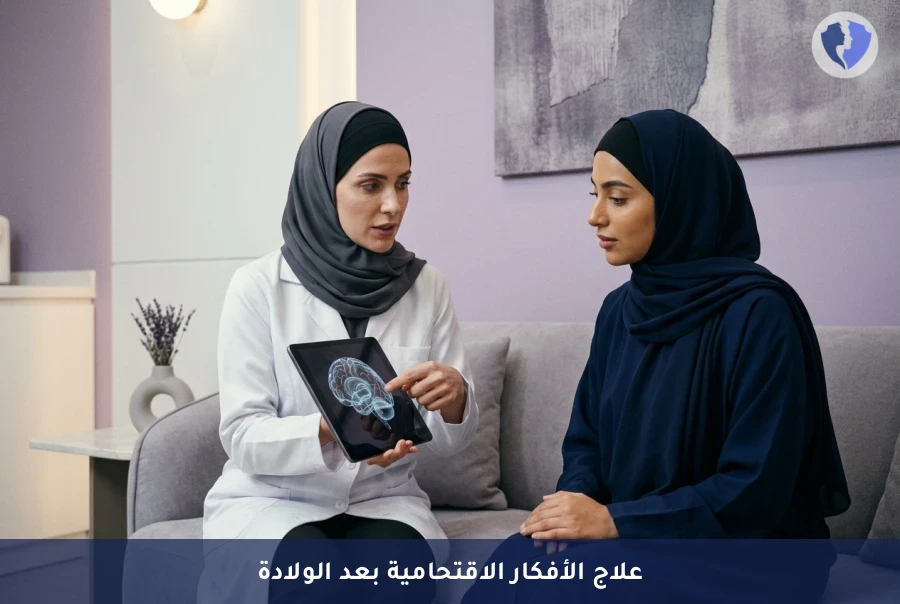 تجاوزي الأفكار المزعجة بعد الولادة - استشارة إدارة الأفكار الاقتحامية بعد الولادة