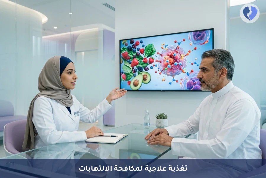 تخلص من الالتهابات بغذائك الصحي - استشارة التغذية العلاجية لمكافحة الالتهابات