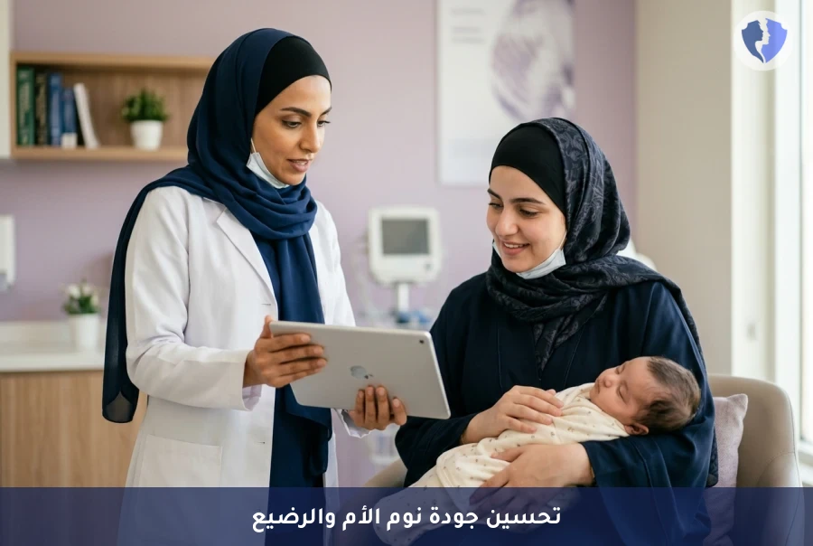 نوم هادئ لكِ ولطفلك - استشارة تقييم جودة نوم الأم وحديثي الولادة