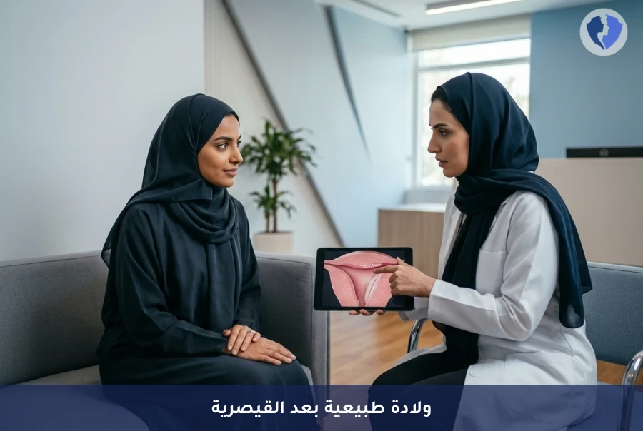 استعدي لولادة طبيعية آمنة بعد القيصرية - استشارة تقييم فرصة الولادة الطبيعية بعد القيصرية (TOLAC)