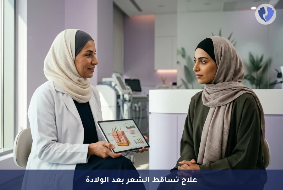 استعيدي حيوية شعرك بعد الولادة | استشارة طبية لتساقط الشعر بعد الولادة (Telogen Effluvium)