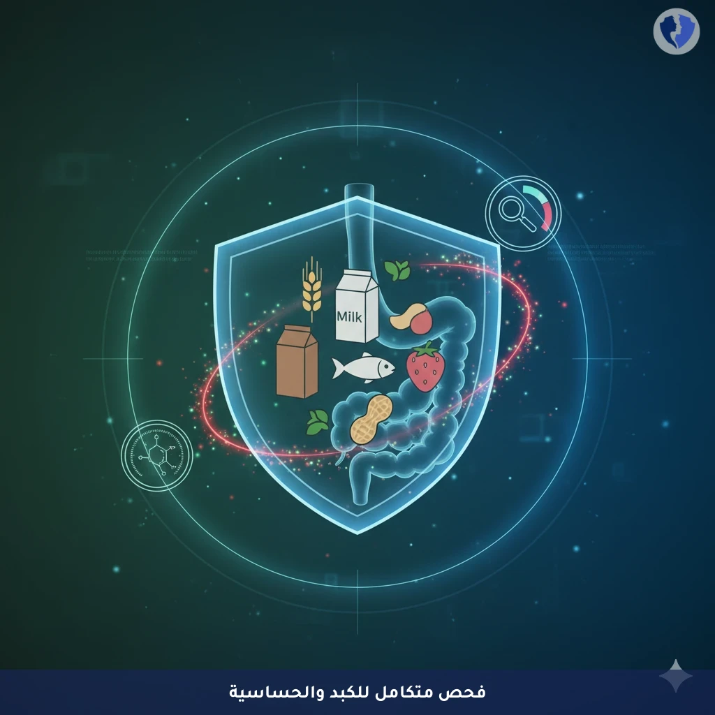 فحص حساسية الطعام والكبد - باقة تحليل حساسية الأطعمة ووظائف الكبد