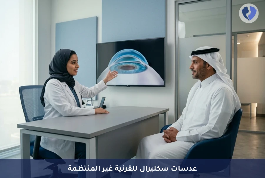رؤية أوضح بالعدسات الصلبة - باقة ملاءمة العدسات الصلبة (Scleral Lenses) للقرنية غير المنتظمة