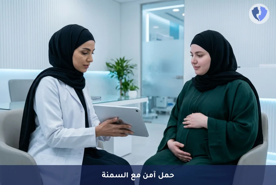 حمل آمن رغم السمنة المفرطة - برنامج إدارة الحمل عالي الخطورة للسمنة المفرطة