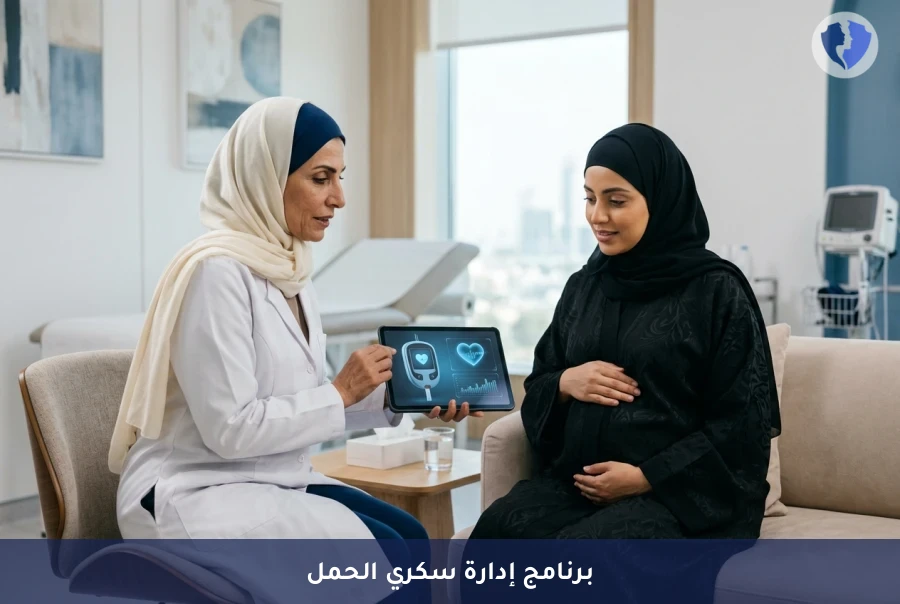 حمل آمن وصحي مع برنامج إدارة سكري الحمل المتكامل - برنامج إدارة سكري الحمل المتكامل (GDM)