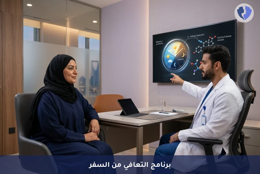 استعد نشاطك بعد السفر - برنامج التعافي المتكامل بعد السفر