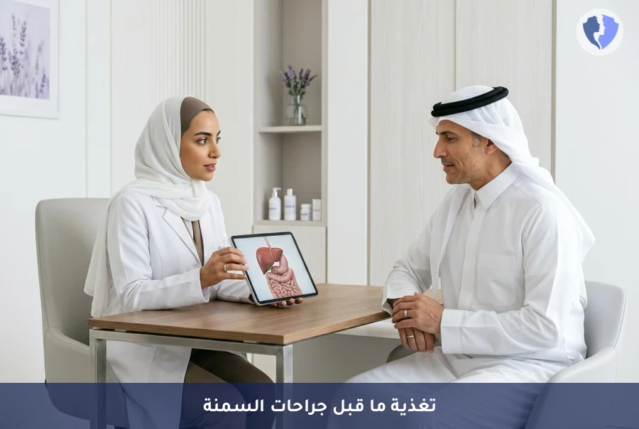 تغذية مثالية قبل جراحة السمنة - برنامج التغذية العلاجية قبل جراحات السمنة