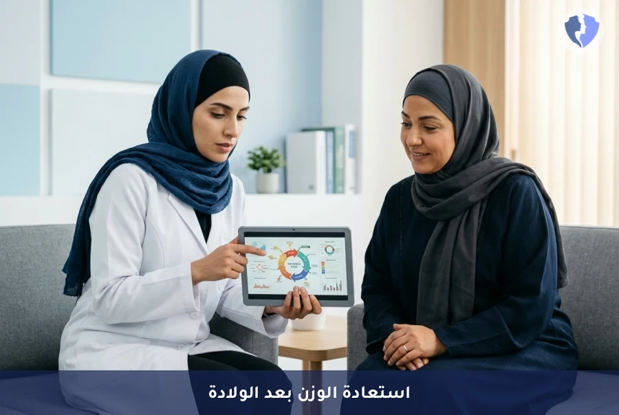 استعيدي رشاقتك بأمان بعد الولادة - برنامج التغذية العلاجية لاستعادة الوزن بعد الولادة