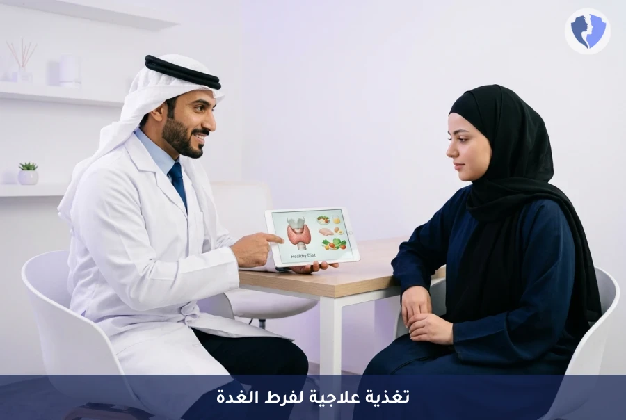 نظام غذائي متكامل لفرط الغدة - برنامج التغذية العلاجية لفرط نشاط الغدة الدرقية (Hyperthyroidism Diet)