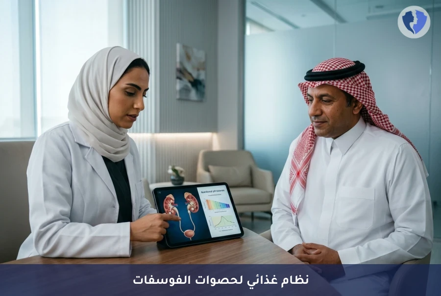 وداعاً لآلام حصوات الفوسفات - برنامج التوعية الغذائية لمرضى حصوات الفوسفات