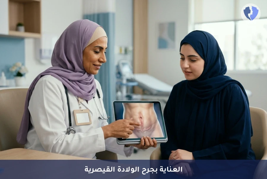 عناية طبية متكاملة لشفاء آمن بعد الولادة القيصرية - برنامج العناية بجرح الولادة القيصرية ومتابعة الالتئام