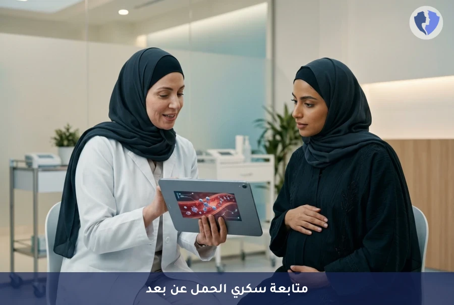 سيطري على سكري الحمل بأمان - برنامج المتابعة عن بعد لمرضى سكري الحمل (GDM)