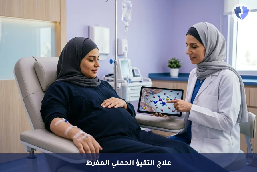 تخلصي من غثيان الحمل الشديد - برنامج المحاليل الوريدية لعلاج التقيؤ الحملي المفرط